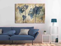 Reproduktsioon Artgeist Retro Map N7924PWD, 60 cm x 40 cm