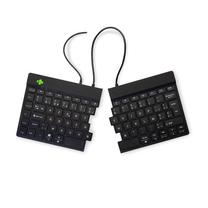 Laidinė kompiuterio klaviatūra R-Go Tools Split Break V2 AZERTY, Belgų, juoda sp.