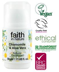 Dezodorants sievietēm Faith in Nature, 50 ml