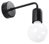 Valgusti seinale Sollux Duoma 1 10516610, E27, 1 x 60 W, must v. / valge v.
