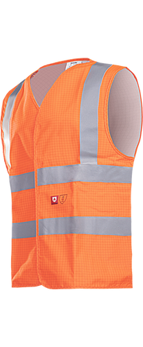 Veste vīriešu Sioen Hellisan FR AST, oranža krās., L izmērs