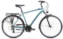 Velosipēds tūristu Romet Wagant 1, 28 ", 21" rāmis, zila krās./sudraba krās.