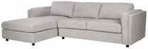 Kampinė sofa Home4you Sire LC, pilka sp., kairinė, 174 x 272 cm x 83 cm