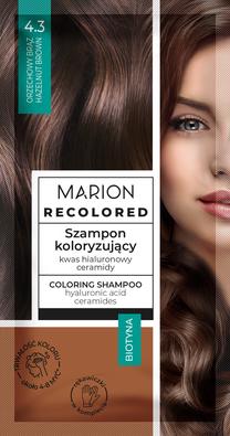 Tonējošie šampūni Marion Recolored, walnut brown krās., 4.3, 35 ml
