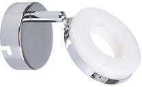 Valgusti seinale Candellux Thema 91-60761, LED, 1 x 5 W, valge v./kroom v. / kroom v., 9 x 9 cm