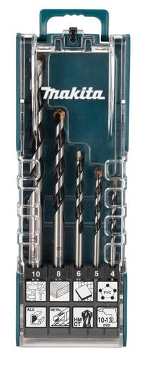 Комплект сверл Makita E-14249, универсальный, прямой, 4 мм x 15 см