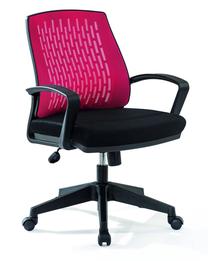Darba krēsls Kalune Design Comfort 813CLK2712, 63 x 63 x 95 cm, melna krās./sarkana krās.