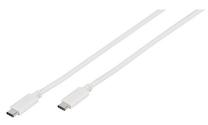Vads Vivanco USB Type-C USB Type-C, USB Type-C, 1 m, balta krās.