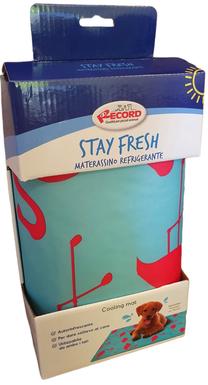 Vėsinantis kilimėlis gyvūnui Record Stay Fresh Flamingo RE35976, mėlyna sp./rožinė sp., 50x90 cm
