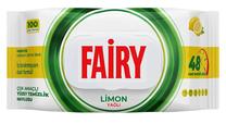 Drėgnos servetėlės Fairy Lemon, įvairiems paviršiams, 100 vnt.