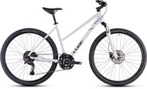Velosipēds hibrīds Cube Nature Pro Trapeze, 28 ", M rāmis, balta krās./pelēka krās.