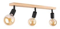 Valgusti lagi Spot-Light Tamea, E27, 3 x 25 W, must v. / puidu v.