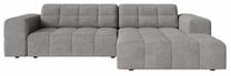 Kampinė sofa Cosmopolitan Design Chicago Eden 18, šviesiai pilka sp., dešininė, 167 x 234 cm x 78 cm