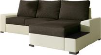 Kampinė sofa Negro Sawana 26, Soft 33, ruda sp./smėlio sp., dešininė, 160 x 245 cm x 90 cm