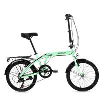 Velosipēds salokāms Bisan Twin S, 20 ", 13" rāmis, gaiši zaļš krās.