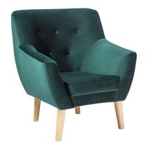 Krėslas Nordic 1, žalias, 76 cm x 75 cm x 90 cm