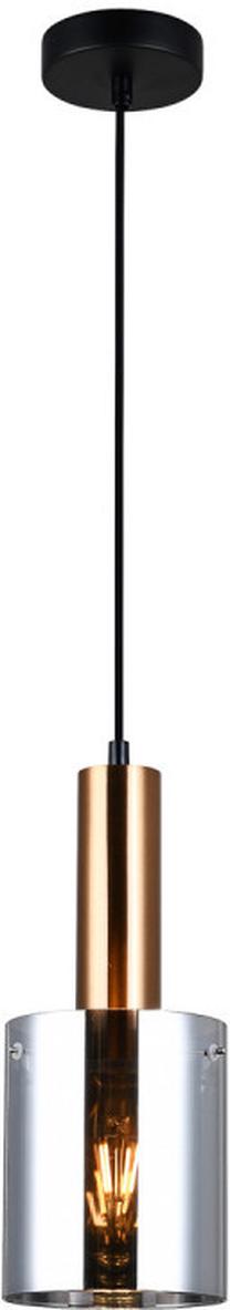 Valgusti rippuv Italux Sardo PND-5581-1-BRO+SG, E27, 1 x 40 W, läbipaistev v. / vask v.