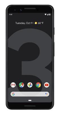 Mobilusis telefonas Google Pixel 3, juoda sp. Prekė su pažeista pakuote.