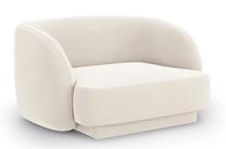 Krėslas Micadoni Home Miley Velvet, kreminė sp., 85 cm x 109 cm x 74 cm