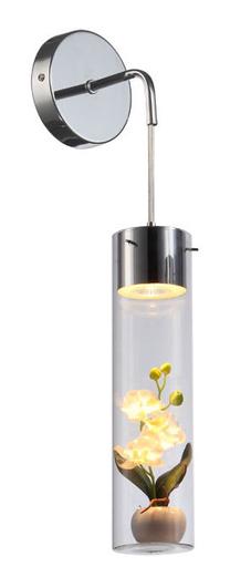 Valgusti seinale MB1450-1, GU10, 1 x 50 W, läbipaistev v. / hõbe v.