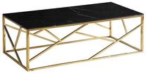 Kavos staliukas Escada A II, aukso sp./juoda sp., 120 cm x 60 cm x 40 cm