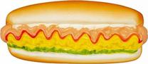 Žaislas šuniui, tąsymui Duvo Hot Dog, 16 cm, ruda sp.