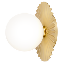 Valgusti seinale CosmoLight Marbella W01401AU, G9, 1 x 7 W, valge v. / kuldne v., 13 x 13 cm