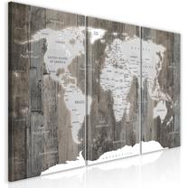 Reprodukcija Artgeist World Map: Wooden World, k-c-0050-b-g, 120 cm x 60 cm