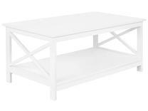 Kavos staliukas Beliani Foster, balta sp., 100 cm x 55 cm x 45 cm