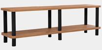ТВ стол Kalune Design Lada 140, черный цв./сосновый цв., 140 см x 35 см x 43.7 см