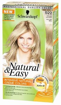Matu krāsa Schwarzkopf Natural & Easy, silver light blond krās., Silver Light Blond 522