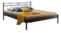 Lova viengulė Kalune Design Maze S, 90 x 200 cm, juoda sp., be čiužinio, su grotelėmis