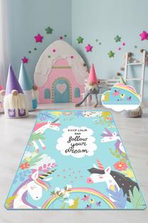 Kilimas Conceptum Hypnose Cute Unicorn 876CHL1505, įvairių spalvų, 120 cm x 80 cm
