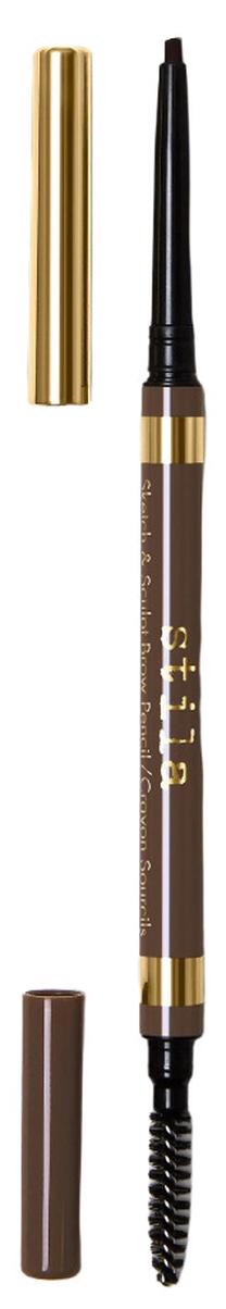 Карандаш для бровей Stila Sketch & Sculpt, 0.04 г, темно-коричневый цв. dark