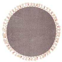 Vonios grindų kilimėlis Foutastic 299ANR1759, pilka sp., 120 cm x 120 cm, Ø 120 cm