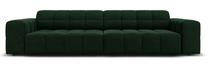 Sofa Micadoni Home Jennifer Velvet, tamsiai žalia sp., 244 x 102 cm x 70 cm