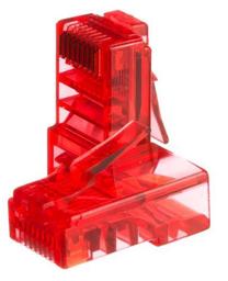 Netrack Modular Plug UTP Cat 5e RJ45x100 Red