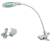 Galda lampa ar skavu 2014-2 R, LED, 6W, balta krās./balta krās.
