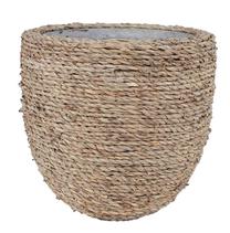 Gėlių vazonas Home4you Flowerpot Grassy 71947, molis, 22 cm x 22 cm, Ø 22 cm, ruda sp.