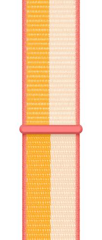 Dirželis Apple, 45mm Maize/White Sport Loop - Regular, balta sp./geltona sp.