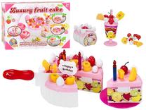 Rotaļu virtuves piederumi Lean Toys Luxury Fruit Cake LT1513, daudzkrāsaina