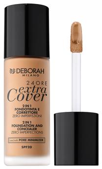 Skystas makiažo pagrindas Deborah Milano 24Ore Extra Cover, 05 amber, 30 ml