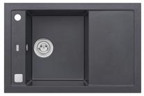 Кухонная мойка Alveus Formic 30, гранит, 50 см x 76 см x 20 см, черный цв.