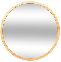 Зеркало 5five LED, с освещением, подвесной, 57 см x 57 см, коричневый цв.