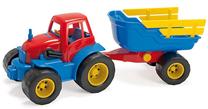 Žaislinis traktorius Tractor With Trailer 2135, įvairių spalvų