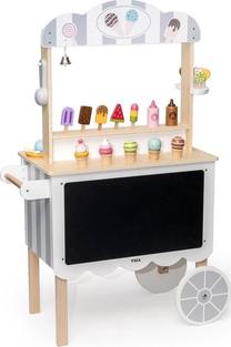 Игрушечный набор магазина, магазин мороженого Viga Toys 3in1, многоцветный