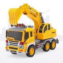 Žaislinis sunkvežimis su ekskavatoriumi Heracles Build Up Truck 501051077, geltona sp.