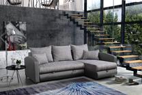 Kampinė sofa Platan Nina 05, pilka sp., 235 x 172 cm x 95 cm