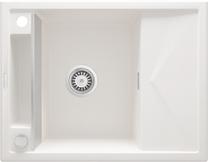 Virtuves izlietne Deante Magnetic ZRM A11A, granīts, 64 cm x 50 cm x 21.9 cm, balta krās.