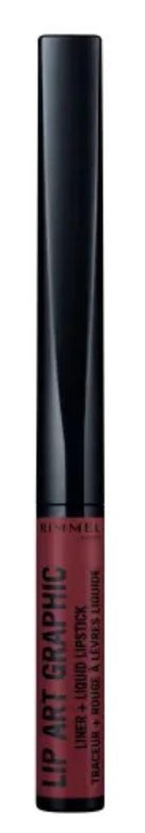 Lūpu spīdums Rimmel London Lip Art Graphic, 1.8 ml, 760 now or never
